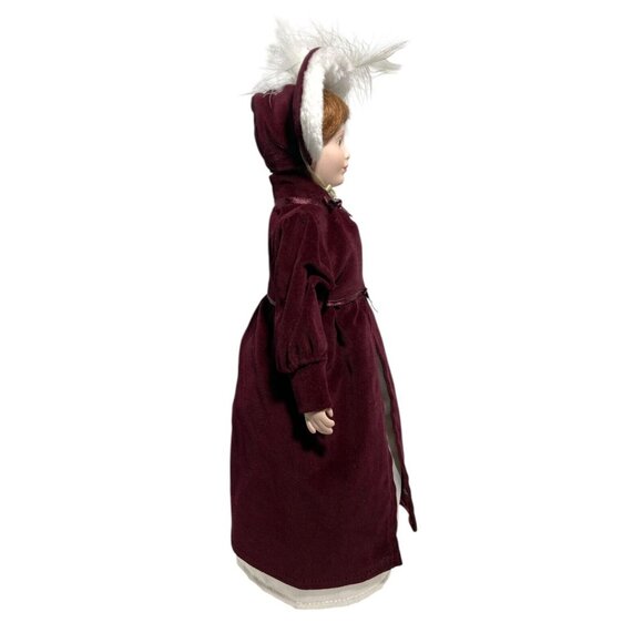 Anna Rhode Island Franklin Heirloom Doll Little Maids 13 Colonies Porcelain 1984 - Picture 10 of 12